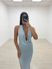 VESTIDO SAMIA LARGO AZUL VESTIDO SAMIA LARGO AZUL